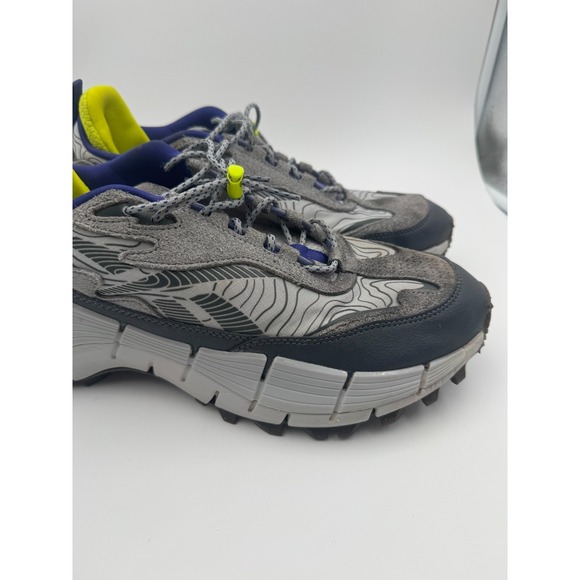 Reebok Zig Kinetica 2.5 Edge GX6832 Mens 10.5 Running‎ Shoes Gray Lime Sneaker main image 10